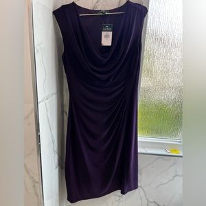 NWT Raulph Lauren deep violet dress